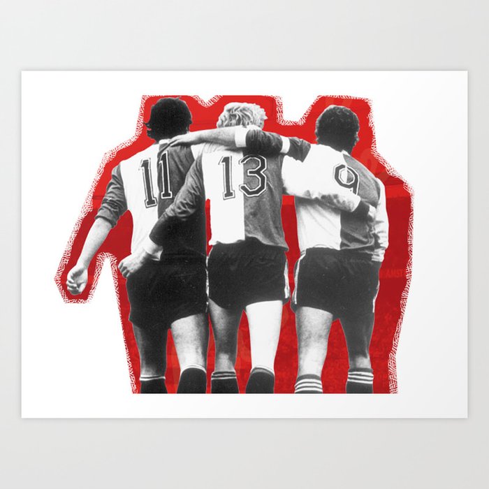 Feyenoord Rotterdam - Hand in hand kameraden Art Print