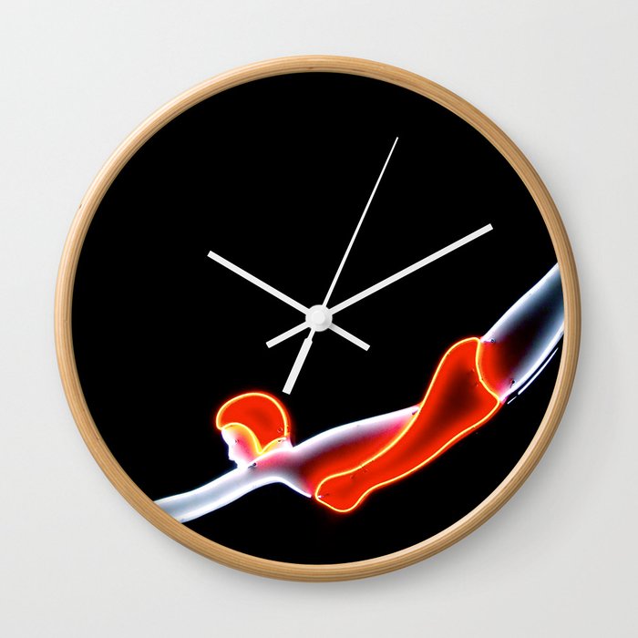 The Swimmer Wall Clock