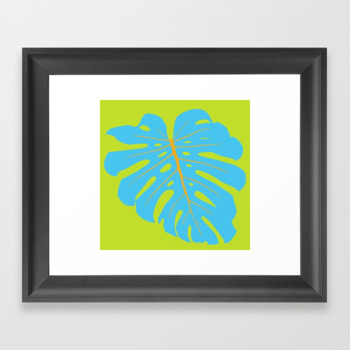 Tropical Leaf - Monstera Framed Art Print