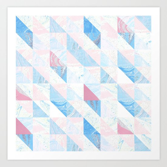 Geometric shapes Art Print