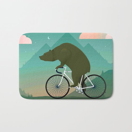 Bear Rider Bath Mat