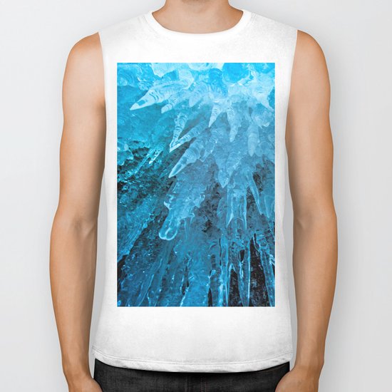 Ice Stalactites Biker Tank