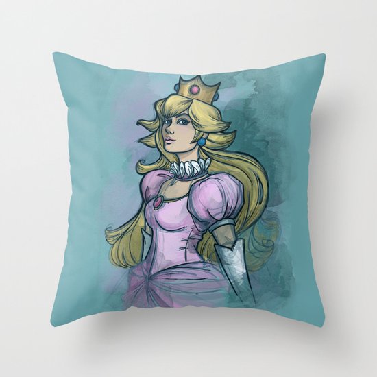 Princess Peach Throw Pillow