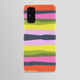 Cheerful 70’s Spring Stripes Retro Abstract Android Case