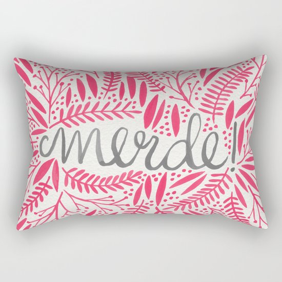 Pardon My French – Pink Rectangular Pillow