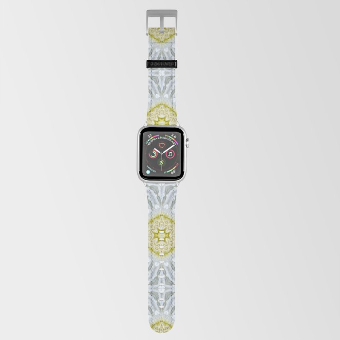 Lemon and Grey Medallions 3 Apple Watch Band