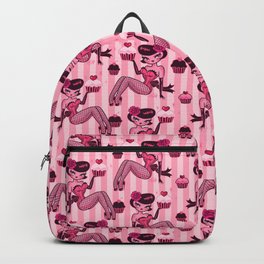 Cupcake Pinup Girl Brunette Backpack