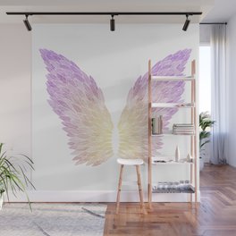 Angel Wings - Purple and Yellow Wall Mural