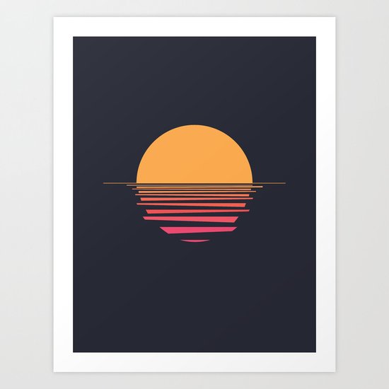 The ocean Art Print