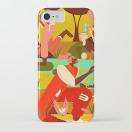 Girls kissing frogs iPhone Case