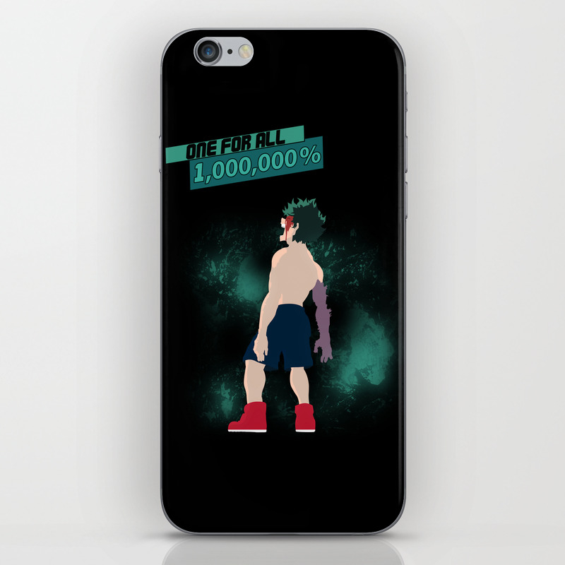 One For All 1 000 000 Iphone Skin By Rikudou Society6 One For All 1 000 000 Iphone Skin By Rikudou Society6