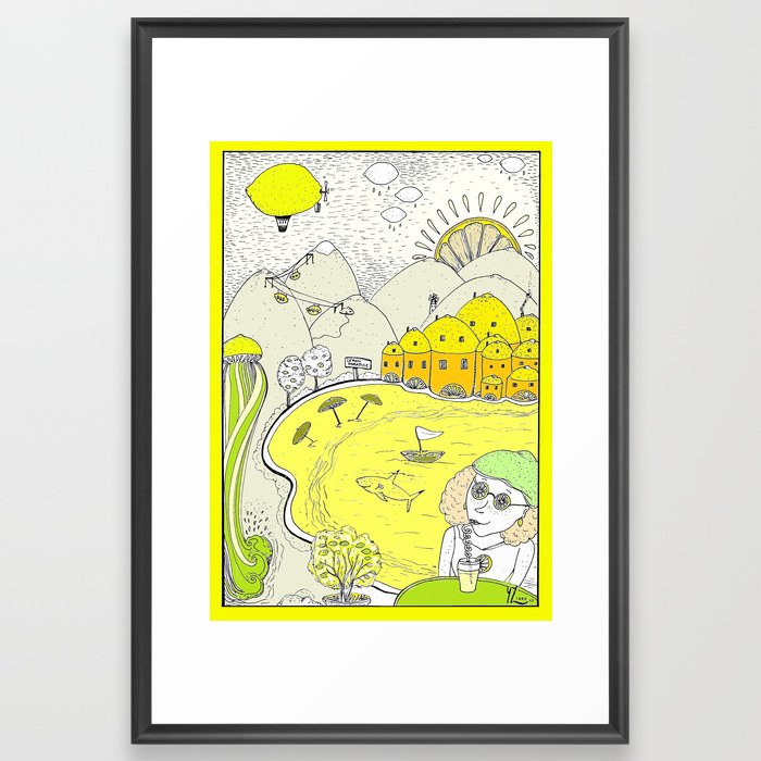 Lemon paradise Framed Art Print