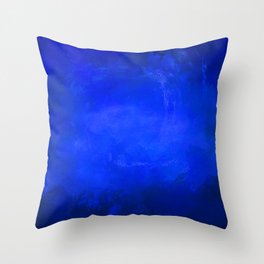 Deep Ocean Blue Throw Pillow