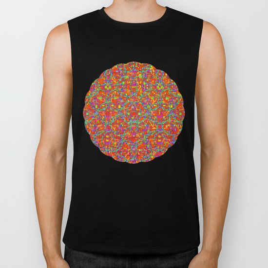 Verre Colore Pattern Biker Tank