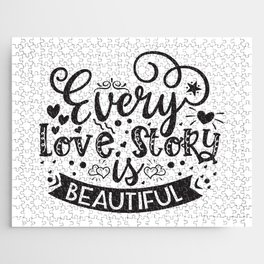 Every Love Story Is Beautiful Jigsaw Puzzle
