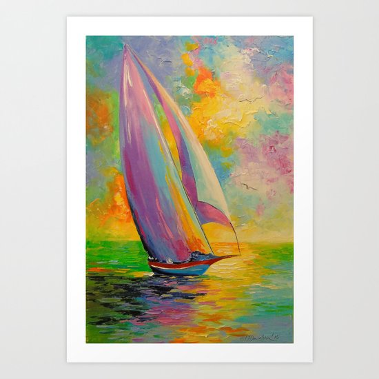 A fresh breeze Art Print