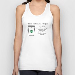 Pride and Prejudice and Coffee Tank Top