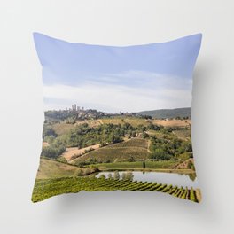 San Gimignano, Tuscany Throw Pillow