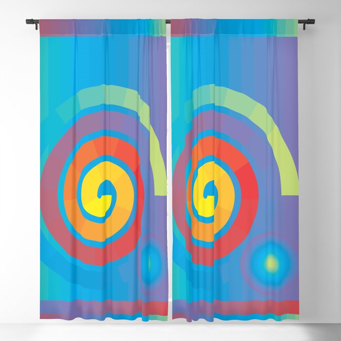 Square Spiral Blackout Curtain