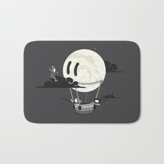 You Should See The Moon In Flight Bath Mat