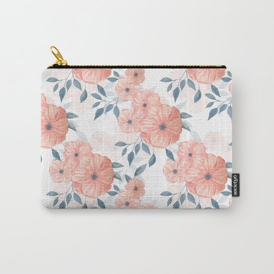 Seamless watercolor floral illustration. Carry-All Pouch