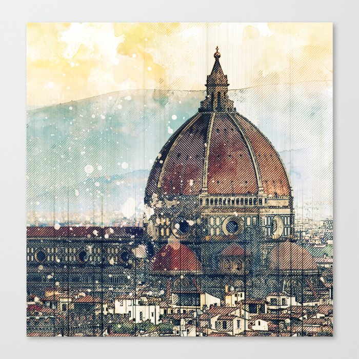 Florence - Cattedrale di Santa Maria del Fiore Canvas Print