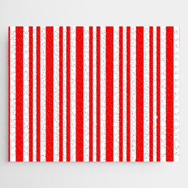 Vertical Peppermint Stripes Jigsaw Puzzle
