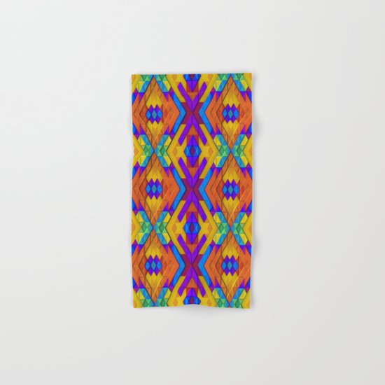 Colorful Geometry Hand & Bath Towel