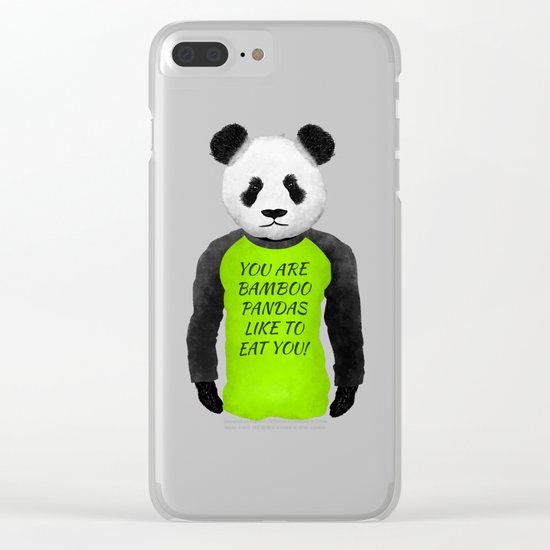 Panda You are Bamboo Clear iPhone Case