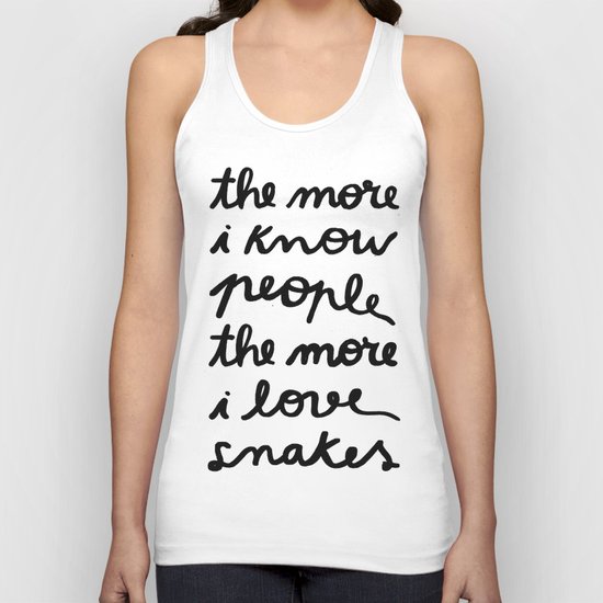 ALL MY FRIENDS ARE SNAKES Unisex Tank Top