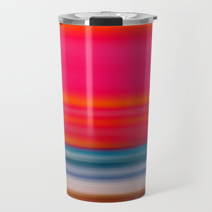 Beautiful abstract ink art with marbling technique Travel Mug