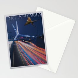 Skydance Bridge At Night Stationery Cards