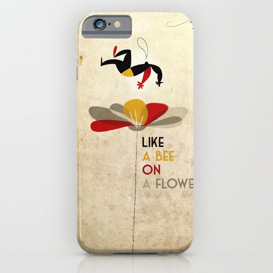 Like a bee on a flower iPhone & iPod Case