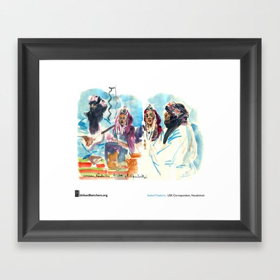 Isabel Fiadeiro, “Singing About Exile, Touaregs” Framed Art Print