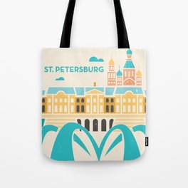 St. Petersburg Fountains Tote Bag