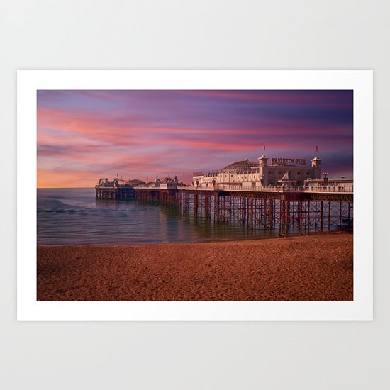 Brighton Pier Sunrise Art Print