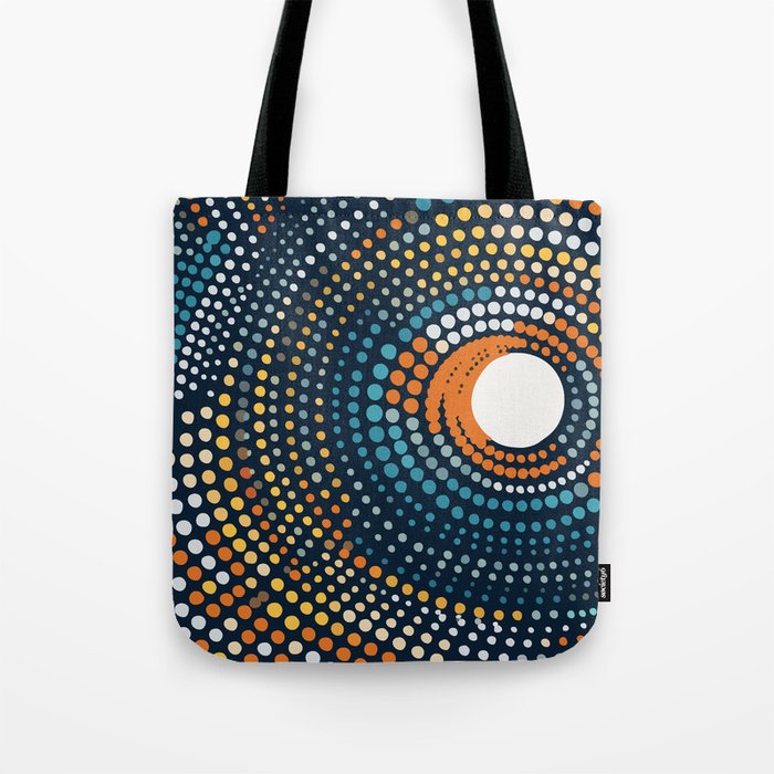 Dotted Contemporary Colors Minimal Pattern Tote Bag