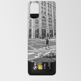 Walking in New York City | Black and White Travel Photography in NYC Android Card Case