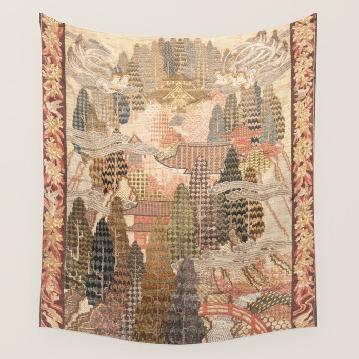 Antique chinese tapestry wall hangings hot sale
