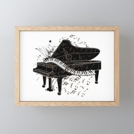 Piano Framed Mini Art Print