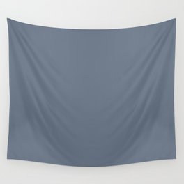Dark Twilight Blue Gray Grey Single Solid Color Coordinates with PPG License To Dream PPG10-22 Wall Tapestry
