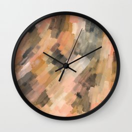 Mosaic strokes abstract 78 Wall Clock