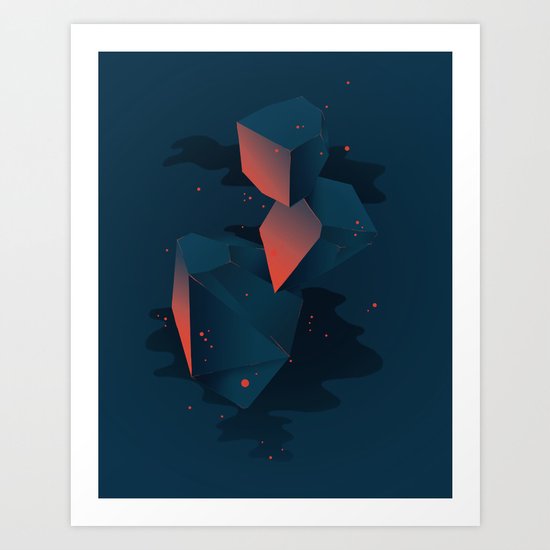 Crystalized Matter Art Print