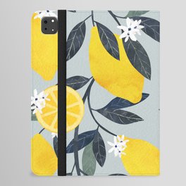 Lemons pattern iPad Folio Case