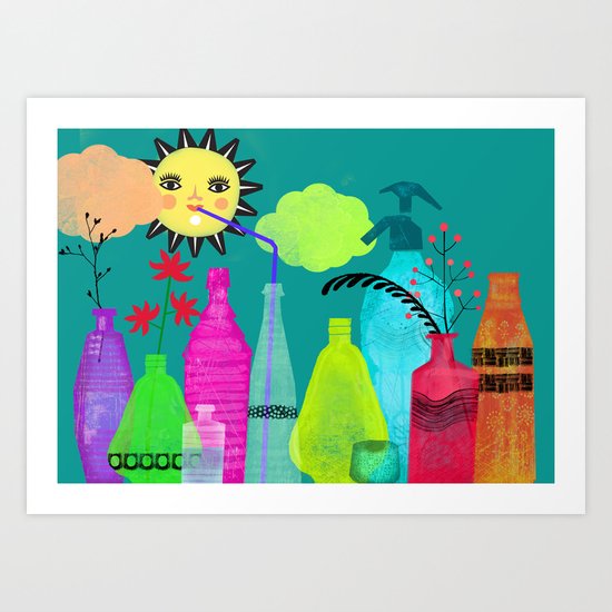 bottles & flasks Art Print
