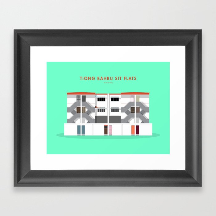 Tiong Bahru SIT Flats, Singapore [Building Singapore] Framed Art Print