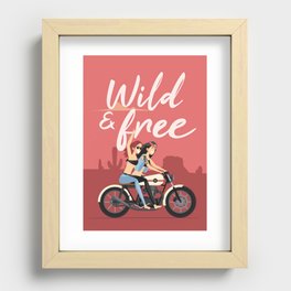 Wild & Free Recessed Framed Print