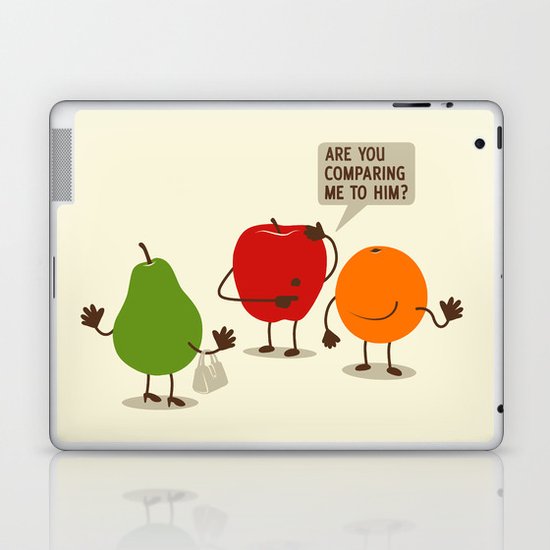 Like Apples and Oranges Laptop & iPad Skin