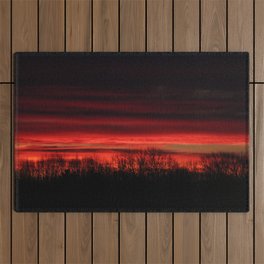 Red Sunrise Outdoor Rug