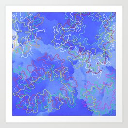 Blue Ocean (D017) Art Print